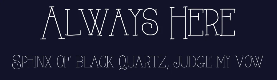 Always Here by Jake Luedecke — Decorative Font — thumbnail 2