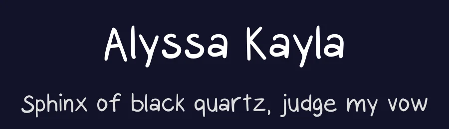 Alyssa Kayla by Dominique Demetz — Script Handwritten Font — thumbnail 2
