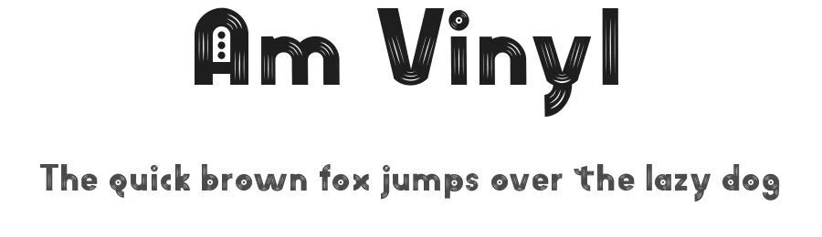 Am Vinyl by Breogรกn Alamancos Millรกn โ Decorative Font