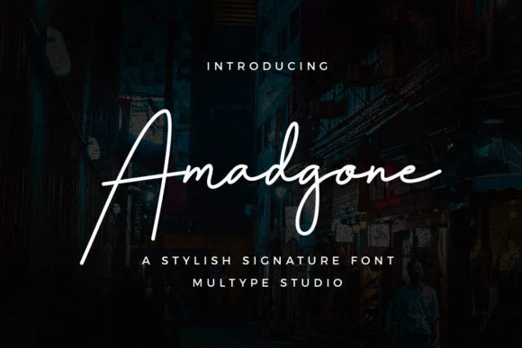 Amadgone Font by MultypeStudio — Script Handwritten Font