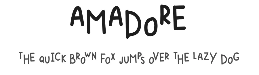 Amadore by Fanastudio — Decorative Font