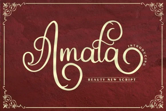 Amala Font by Vunira — Script Handwritten Font