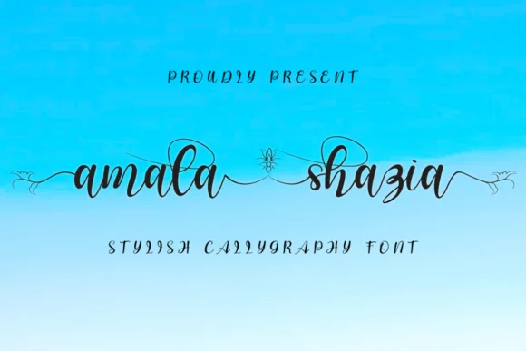 Amala Shazia Font by WinType — Script Handwritten Font