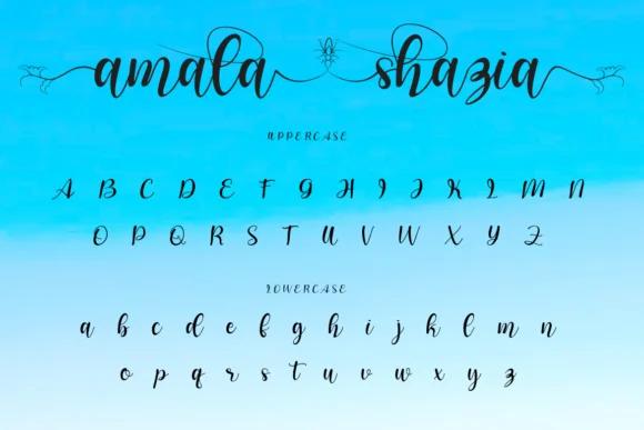 Amala Shazia Font by WinType — Script Handwritten Font — thumbnail 8
