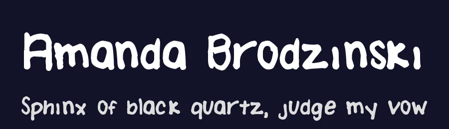 Amanda Brodzinski by Amanda Brodzinski — Script Handwritten Font — thumbnail 2