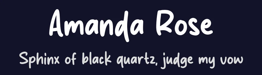 Amanda Rose by MJType — Script Handwritten Font — thumbnail 2