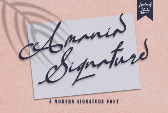 Amania Signature Font by Sealoung — Serif Font