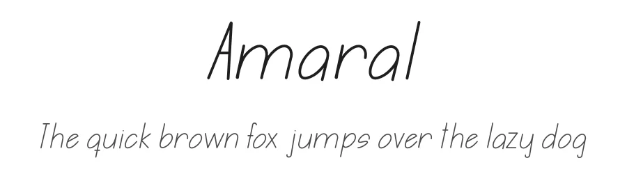 Amaral by Manuel Ramos — Sans Serif Font