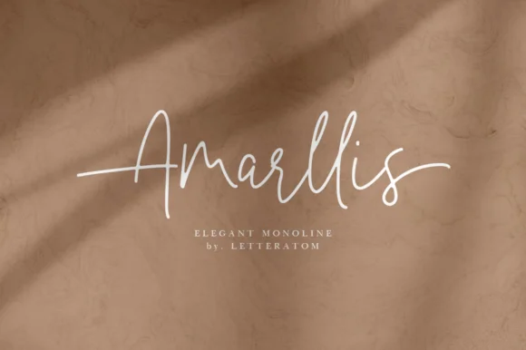 Amarllis Font by Letteratom — Script Handwritten Font