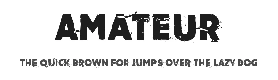 Amateur by Juha Korhonen — Decorative Font