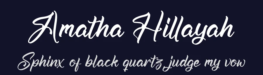 Amatha Hillayah by Letterena Studios — Script Handwritten Font — thumbnail 2
