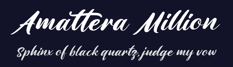 Amattera Million by Perspectype Studio - Letterena.com — Script Handwritten Font — thumbnail 2