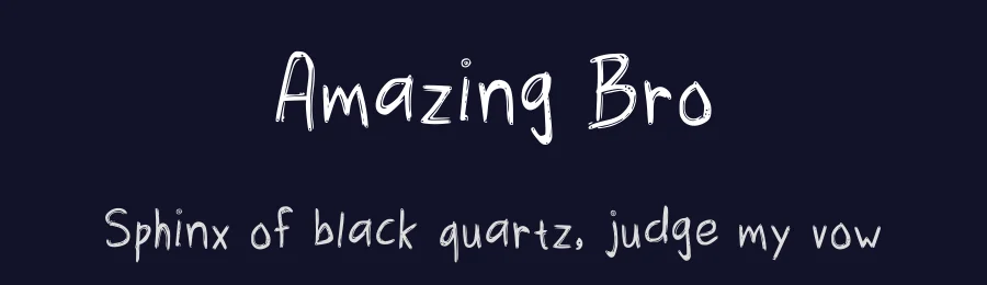 Amazing Bro by Kristian Immonen — Script Handwritten Font — thumbnail 2