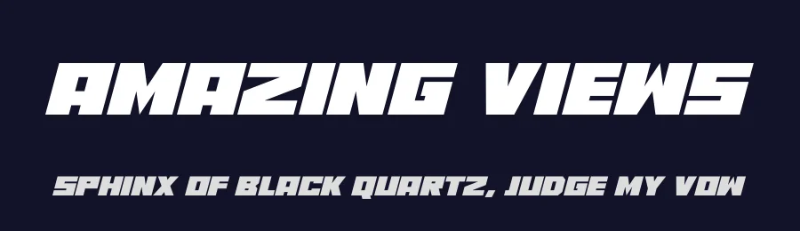 Amazing Views by Hawtpixel — Display Font — thumbnail 2