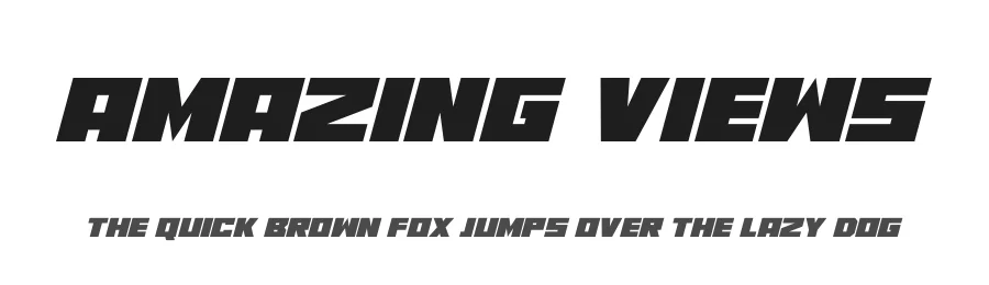 Amazing Views by Hawtpixel — Display Font