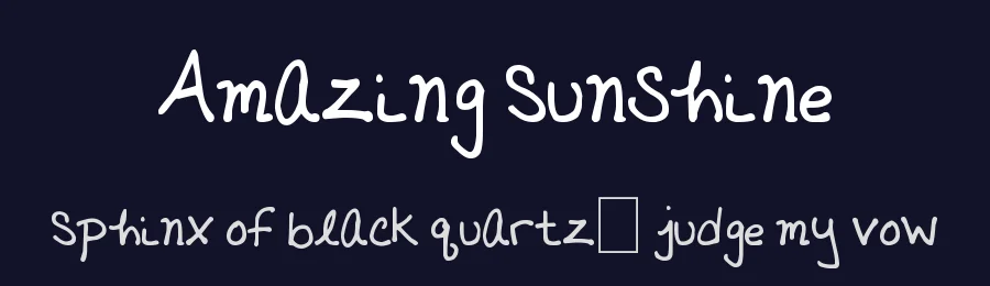 Amazing Sunshine by Xerographer Fonts — Script Handwritten Font — thumbnail 2