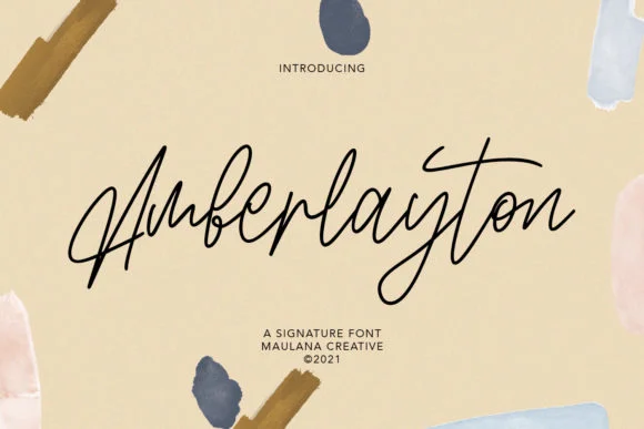 Amberlayton Font by Maulana Creative — Script Handwritten Font