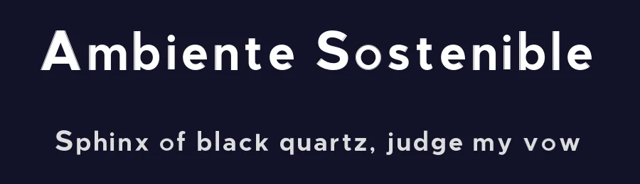 Ambiente Sostenible by Juan David Vahos Rodríguez — Sans Serif Font — thumbnail 2