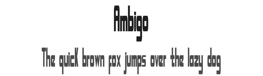 Ambigo by Fontaris Studio — Sans Serif Font