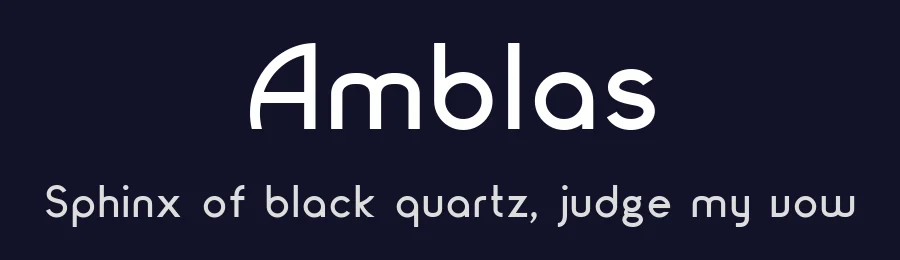 Amblas by da_only_aan — Sans Serif Font — thumbnail 2
