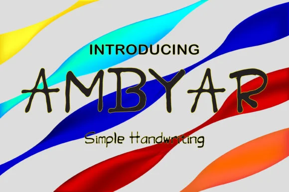 Ambyar Font by Mahesa Design — Script Handwritten Font