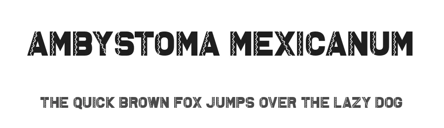 Ambystoma Mexicanum by Chequered Ink — Decorative Font