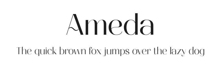Ameda by Craft Supply Co. — Sans Serif Font