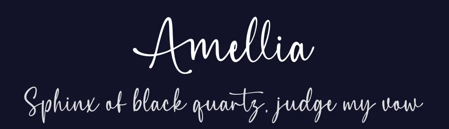 Amellia by Revo Farisky — Script Handwritten Font — thumbnail 2
