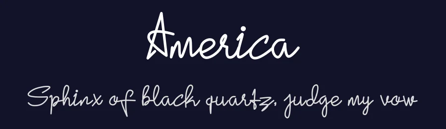 America by GFR Creative — Script Handwritten Font — thumbnail 2