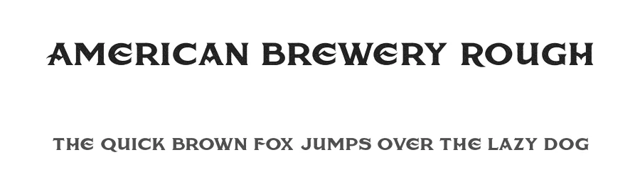 American Brewery Rough by Decade Type Foundry — Decorative Font