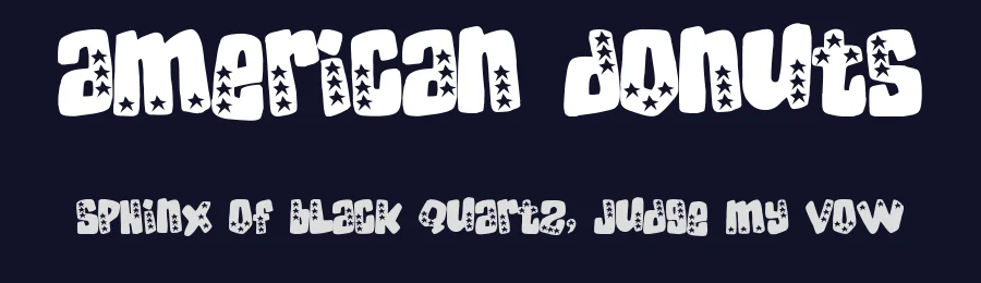 American Donuts by Vincent Quintela — Decorative Font — thumbnail 2