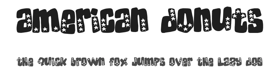 American Donuts by Vincent Quintela — Decorative Font