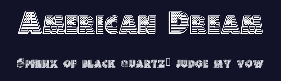 American Dream by Chloe5972 — Decorative Font — thumbnail 2