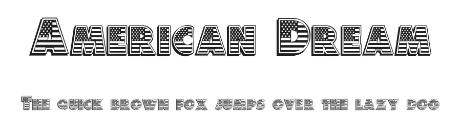 American Dream by Chloe5972 — Decorative Font
