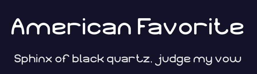 American Favorite by weknow — Sans Serif Font — thumbnail 2