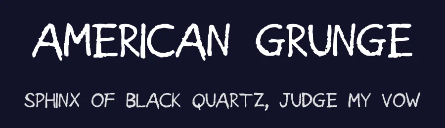 American Grunge by Geronimo Font Studios — Script Handwritten Font — thumbnail 2