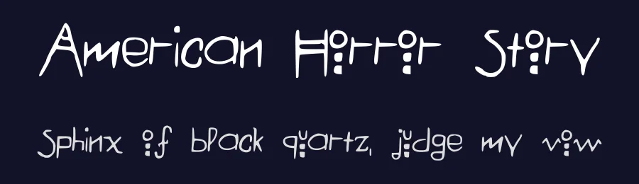 American Horror Story by =spark_01= — Decorative Font — thumbnail 2
