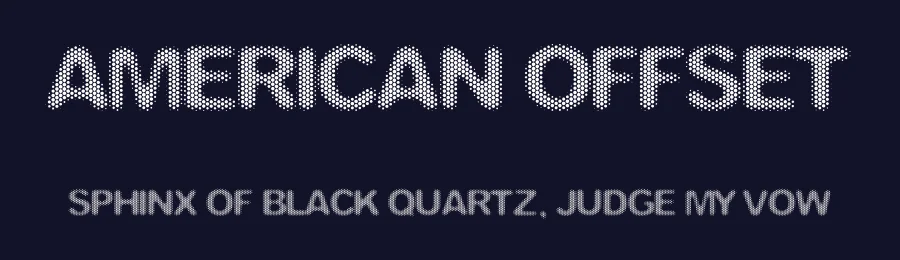 American Offset by Woodcutter — Decorative Font — thumbnail 2