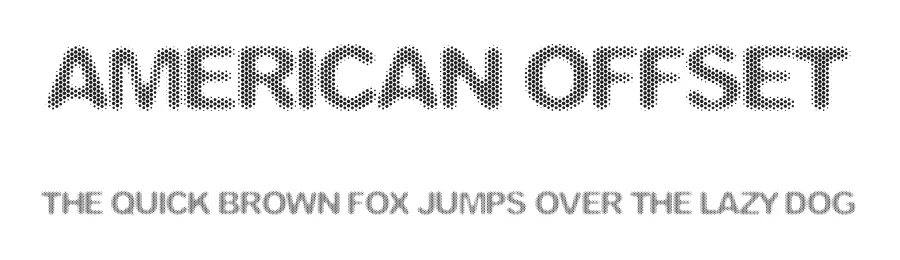 American Offset by Woodcutter — Decorative Font