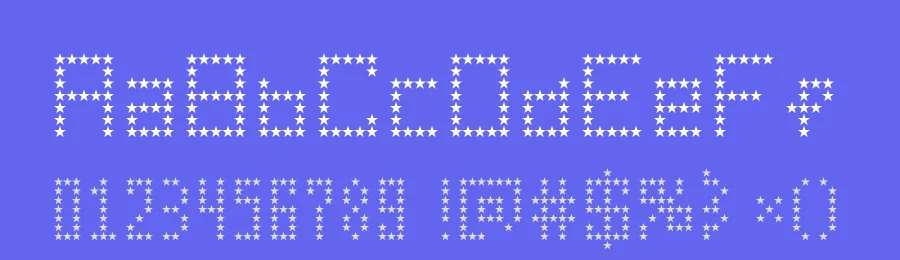 American Star by Nerdle Pants — Decorative Font — thumbnail 3