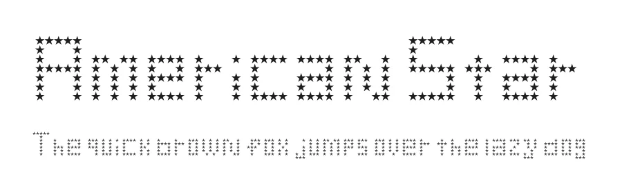 American Star by Nerdle Pants β Decorative Font