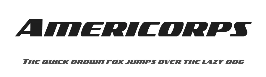Americorps by Iconian Fonts — Display Font