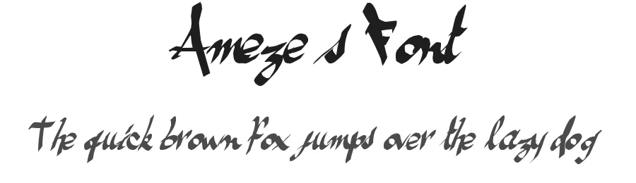 Ameze's Font