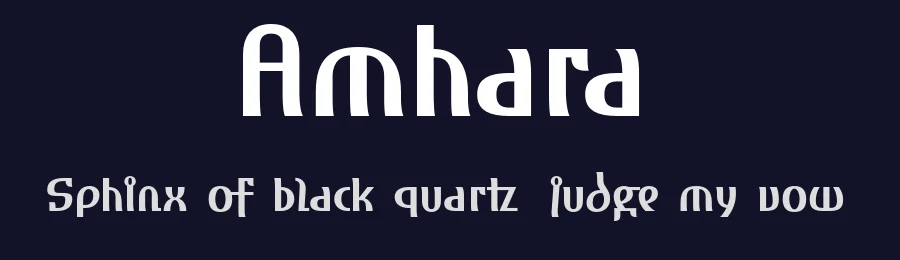 Amhara by ingoFonts — Decorative Font — thumbnail 2