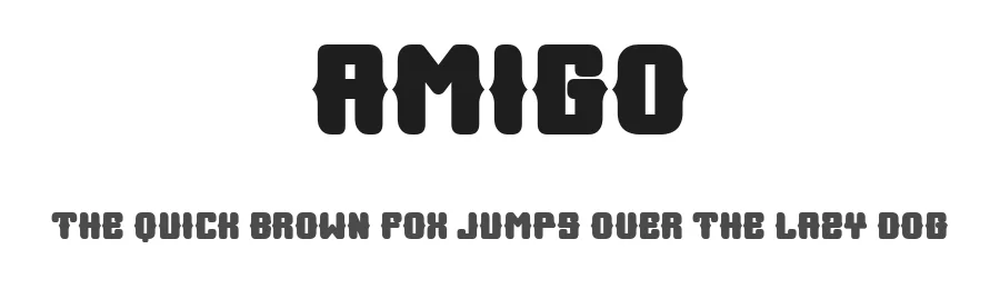Amigo by Vladimir Nikolic — Decorative Font