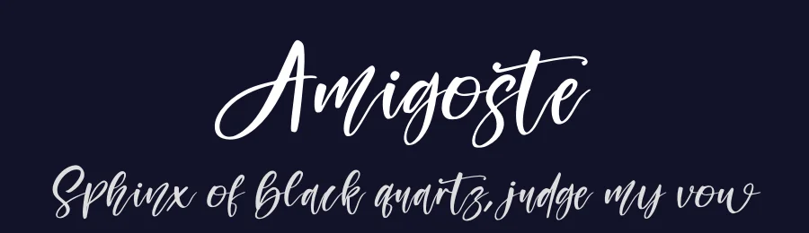 Amigoste by Perspectype Studio - Letterena.com — Script Handwritten Font — thumbnail 2