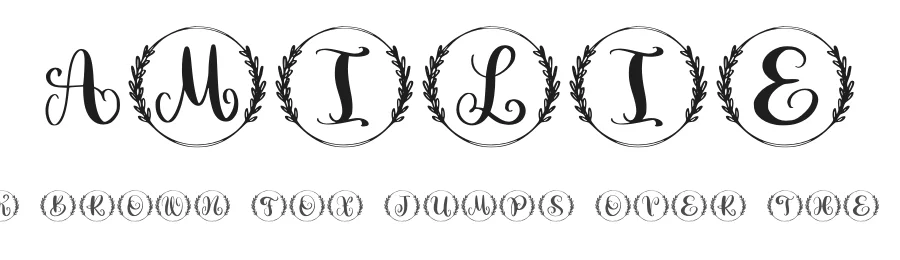 Amilie by Abo Daniel Studio — Decorative Font