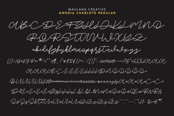 Amodia Charlote Font by Maulana Creative — Script Handwritten Font — thumbnail 7