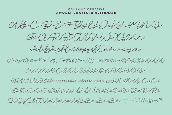 Amodia Charlote Font by Maulana Creative — Script Handwritten Font — thumbnail 8
