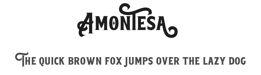 Amontesa by Mega Type โ Decorative Font